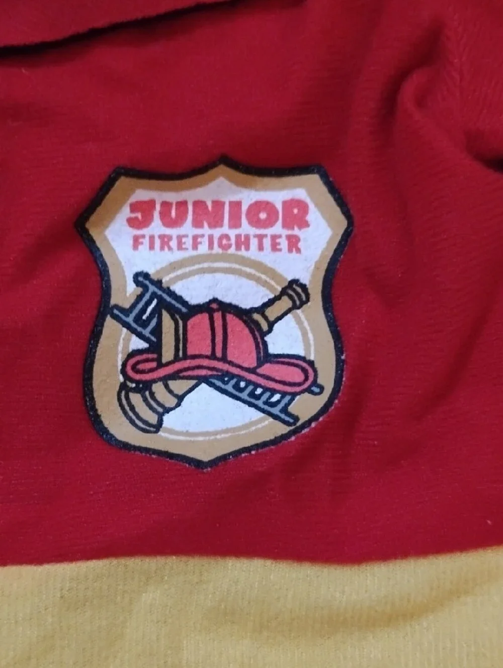 12 To 24 Months Firefighter Costume - Red & Yellow